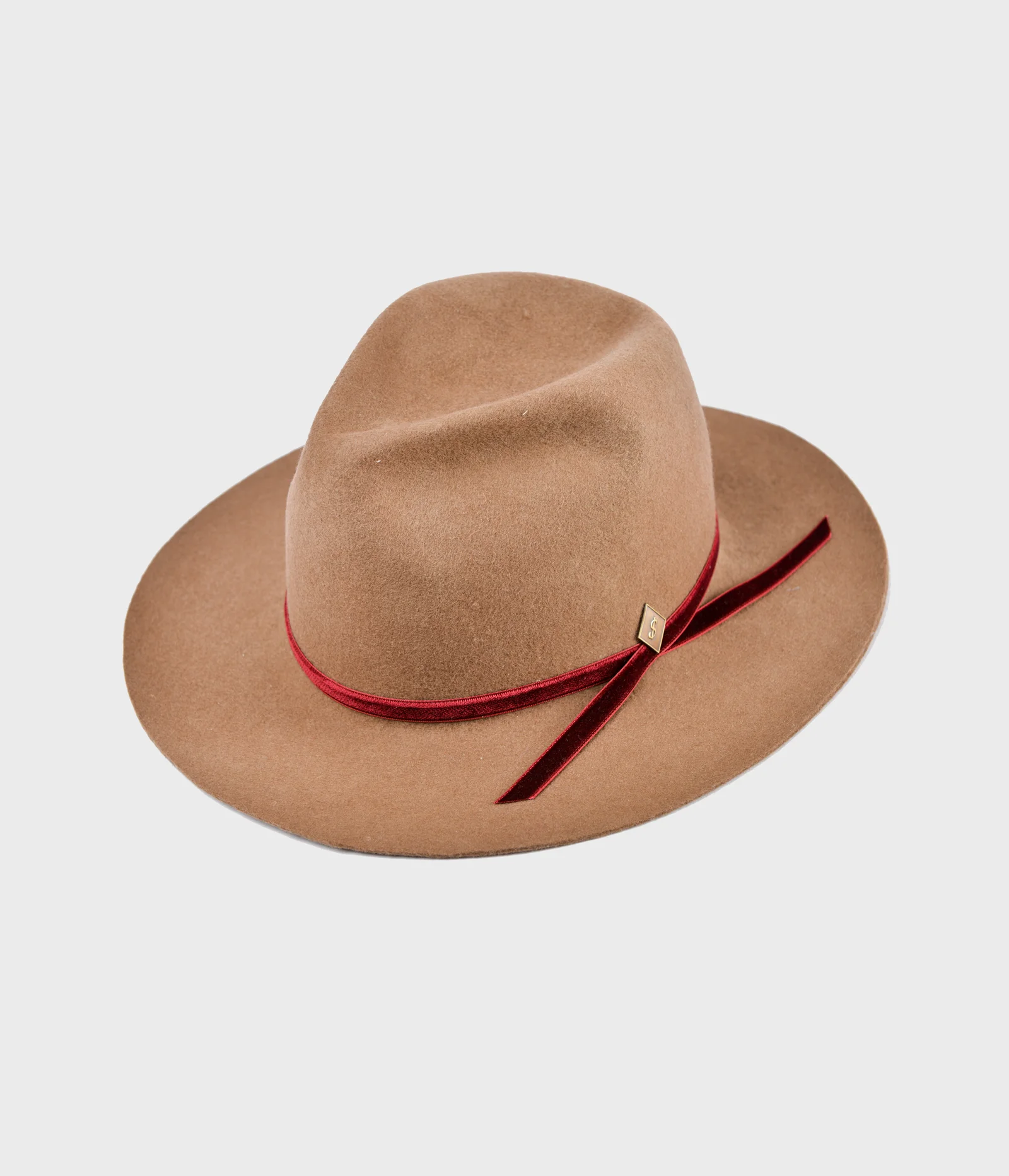 velvet custom fedora_beige