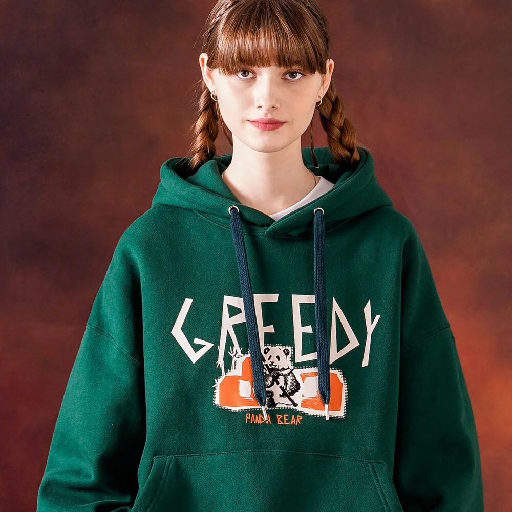 Greedy 連帽衫 山林綠 HHHD3535