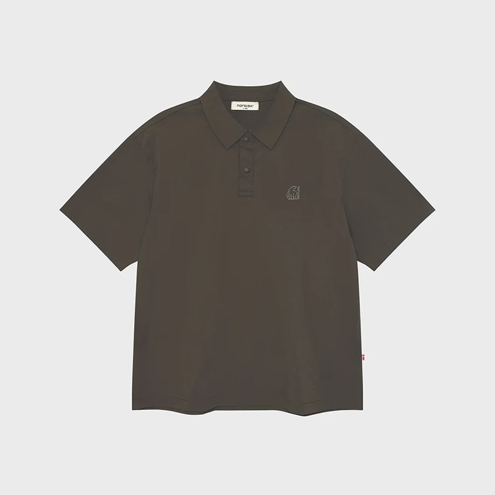 Hygge Cool light Polo 短袖 T恤- M_Brown_OMM26203E7