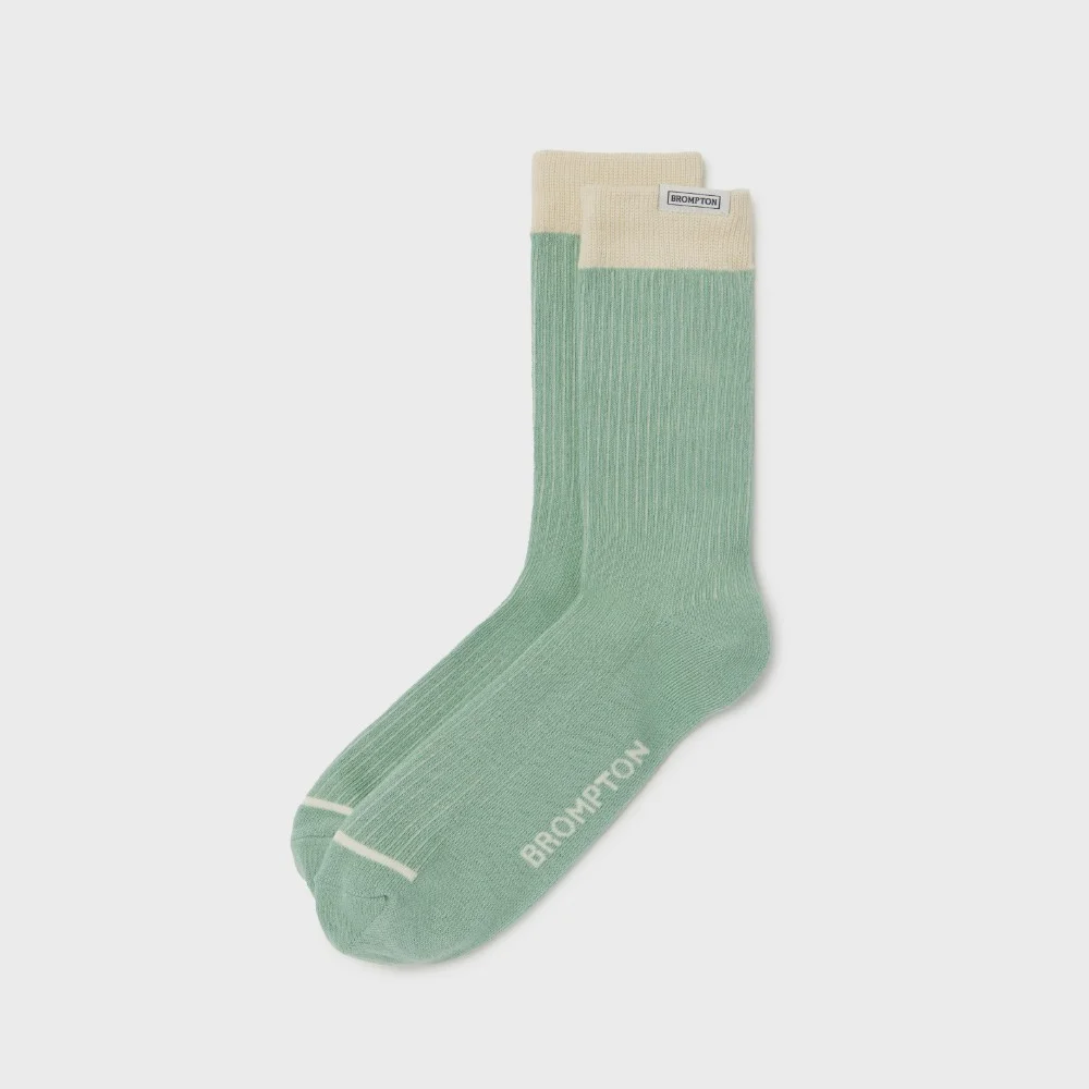 LABEL POINT LONG SOCKS - L/GREEN (P255ASO201)