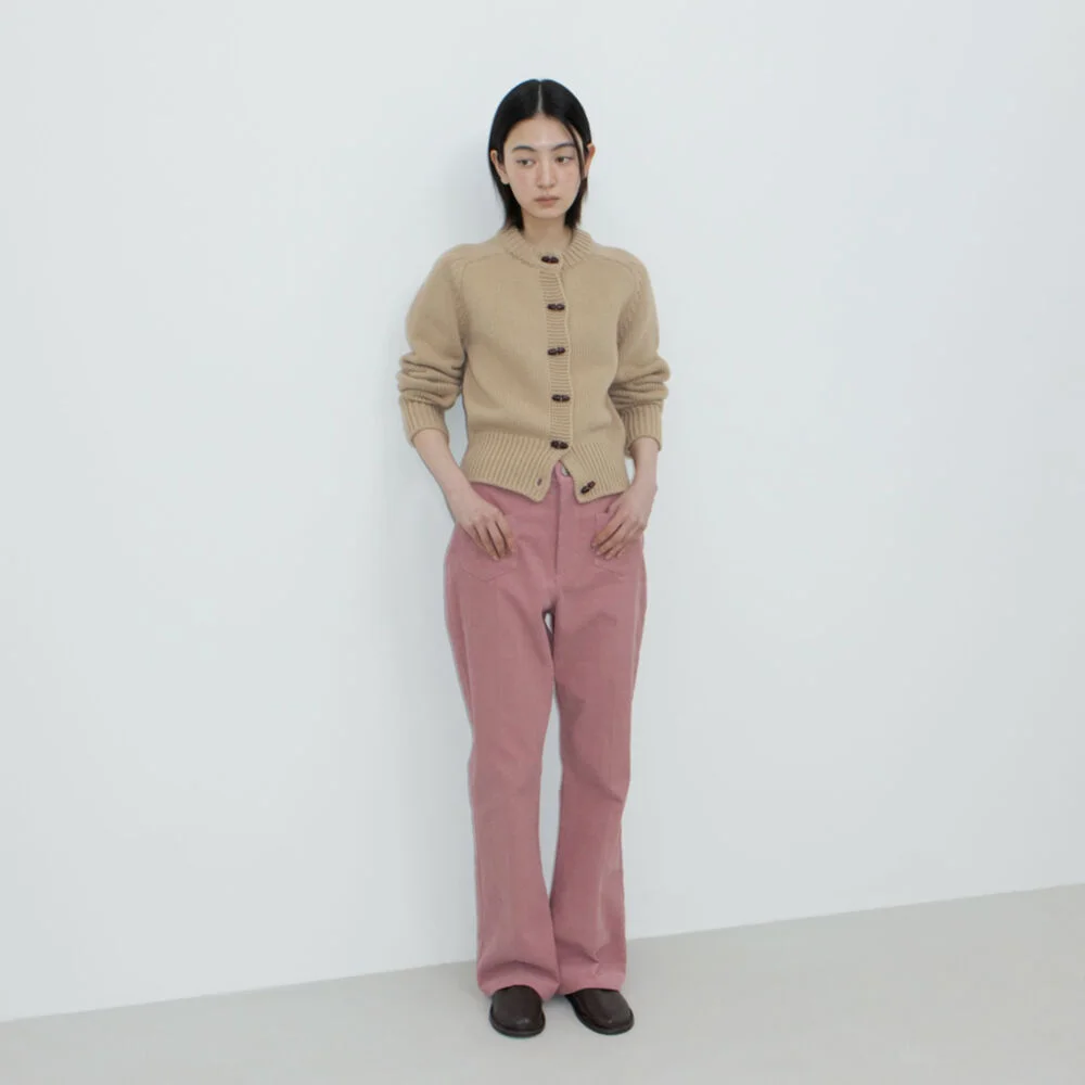 COIN POCKET BOOTSCUT PANTS / DUSTY ROSE