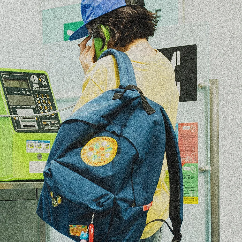 1211 大 蘋果 背包 NAVY