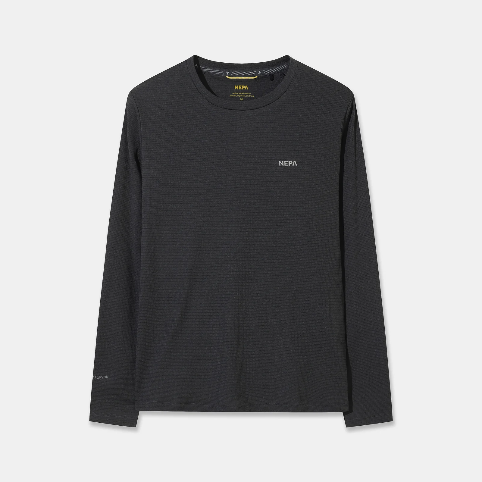 NEPA/Official Direct 7M25311 女裝 Polartec Power Dry 長袖 圓領T恤_DARK CHARCOAL