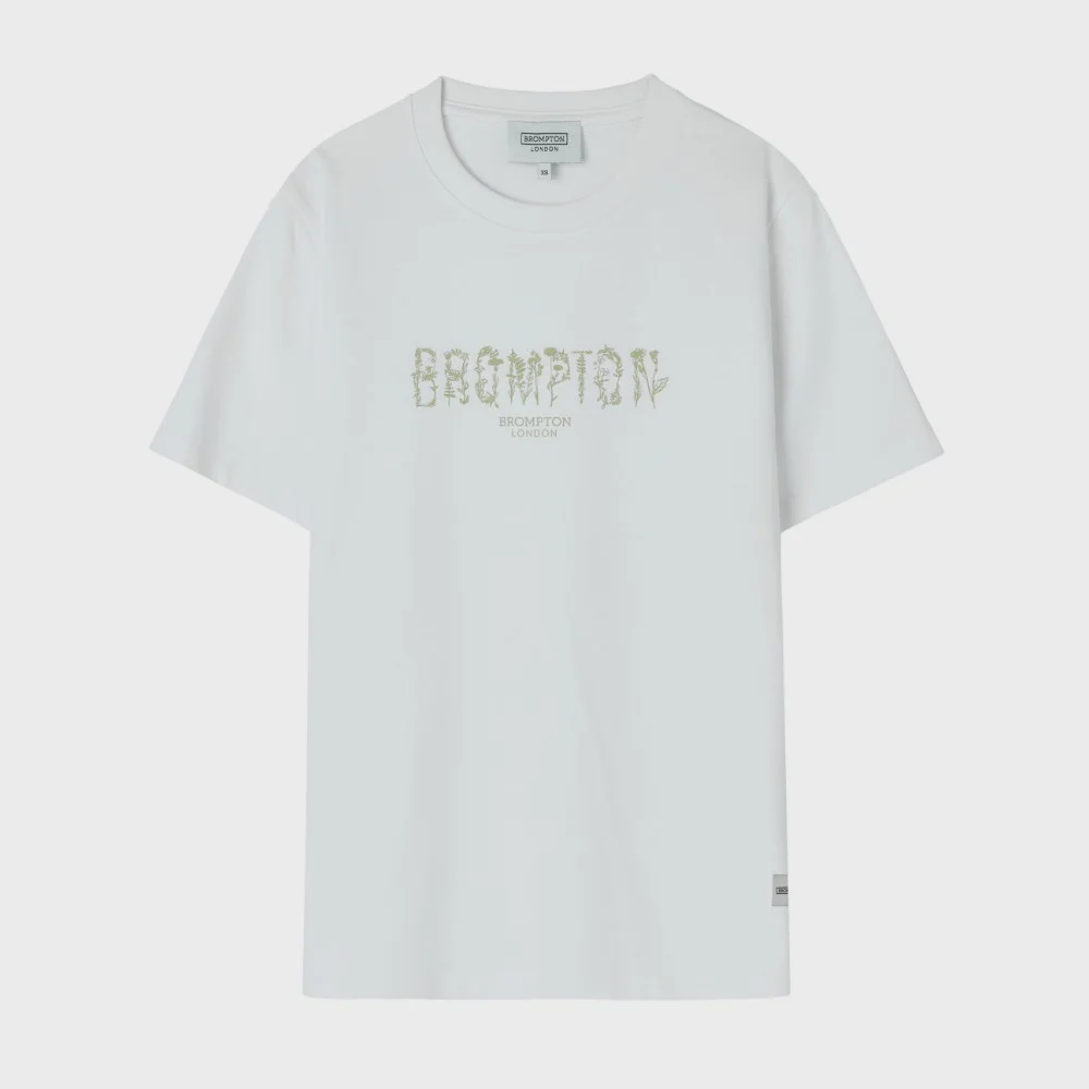 W GARDEN LETTERING HALF SLEEVE T-SHIRT - WHITE (P262WTS133)