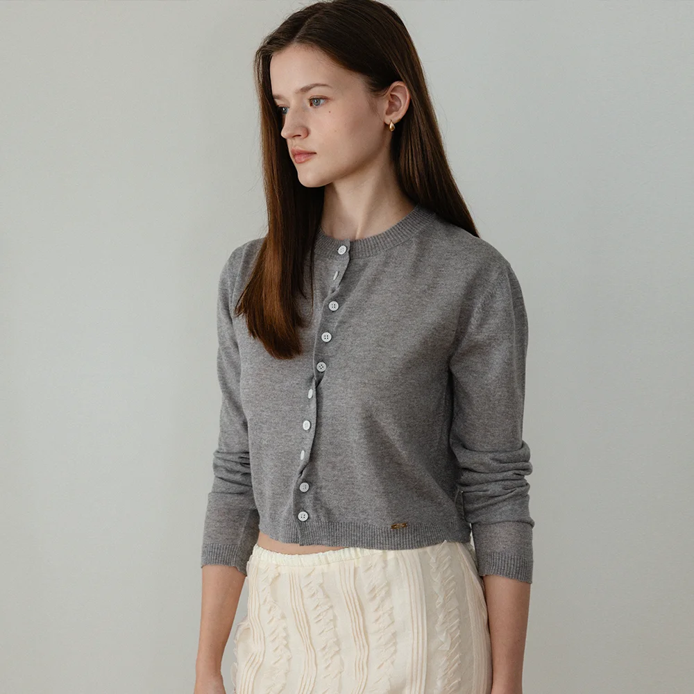 Enzo Cardigan MelangeGrey