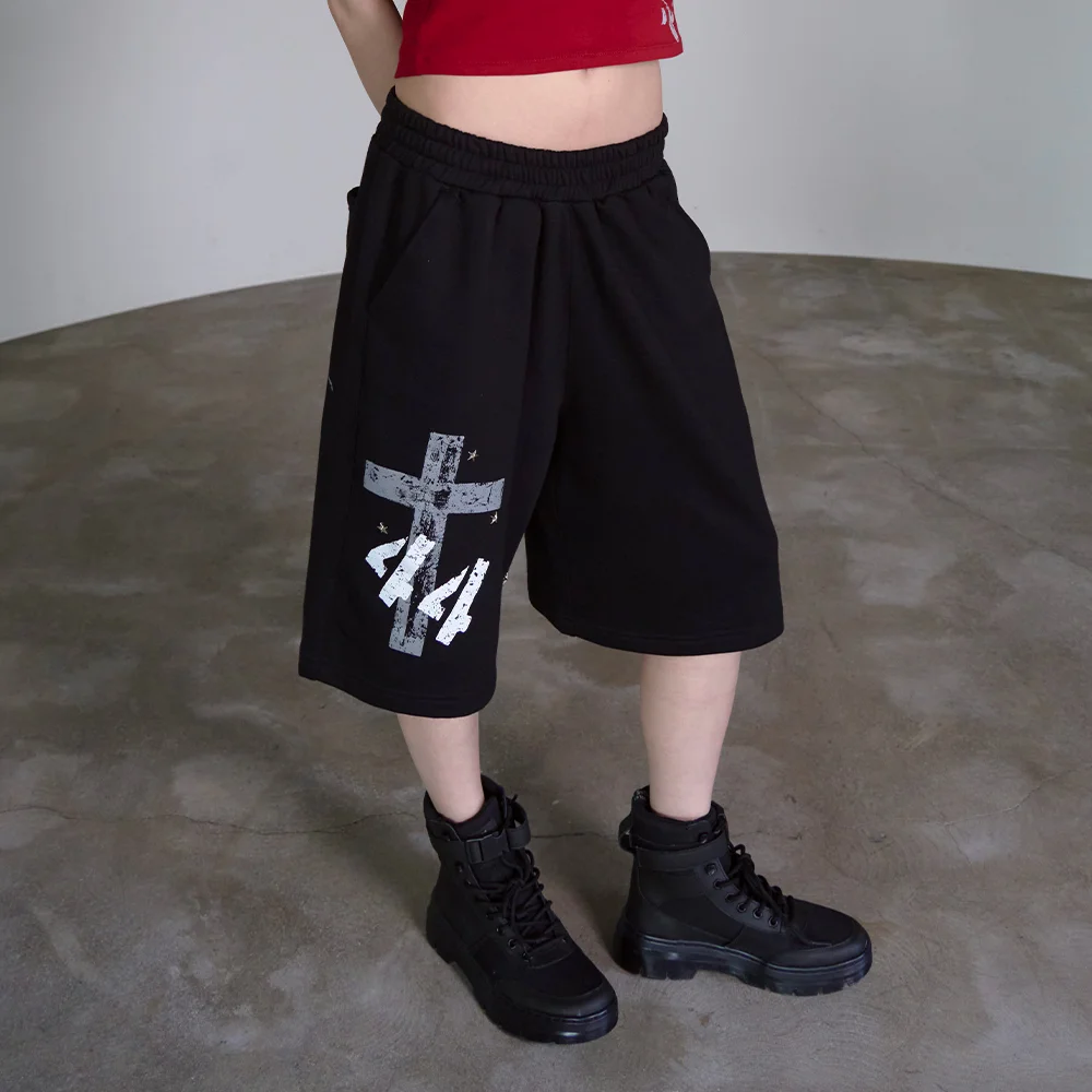 STAR CROSS BERMUDA PANTS BLACK