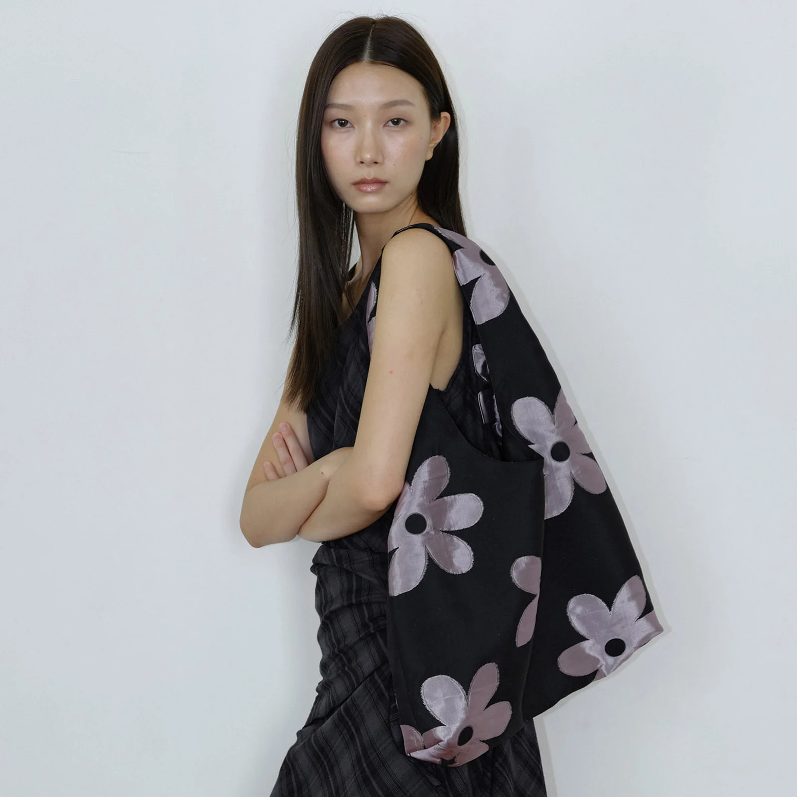 BIG FLOWER SHOPPER BAG / PINK