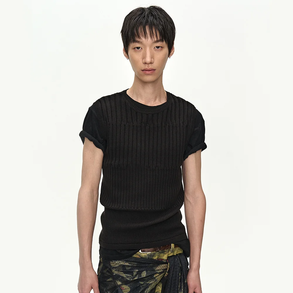FORD KNIT SLEEVELESS atb1535m(BLACK)