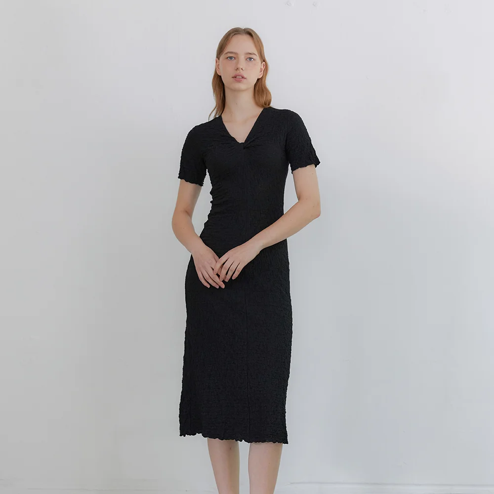Wrinkle Twist Dress