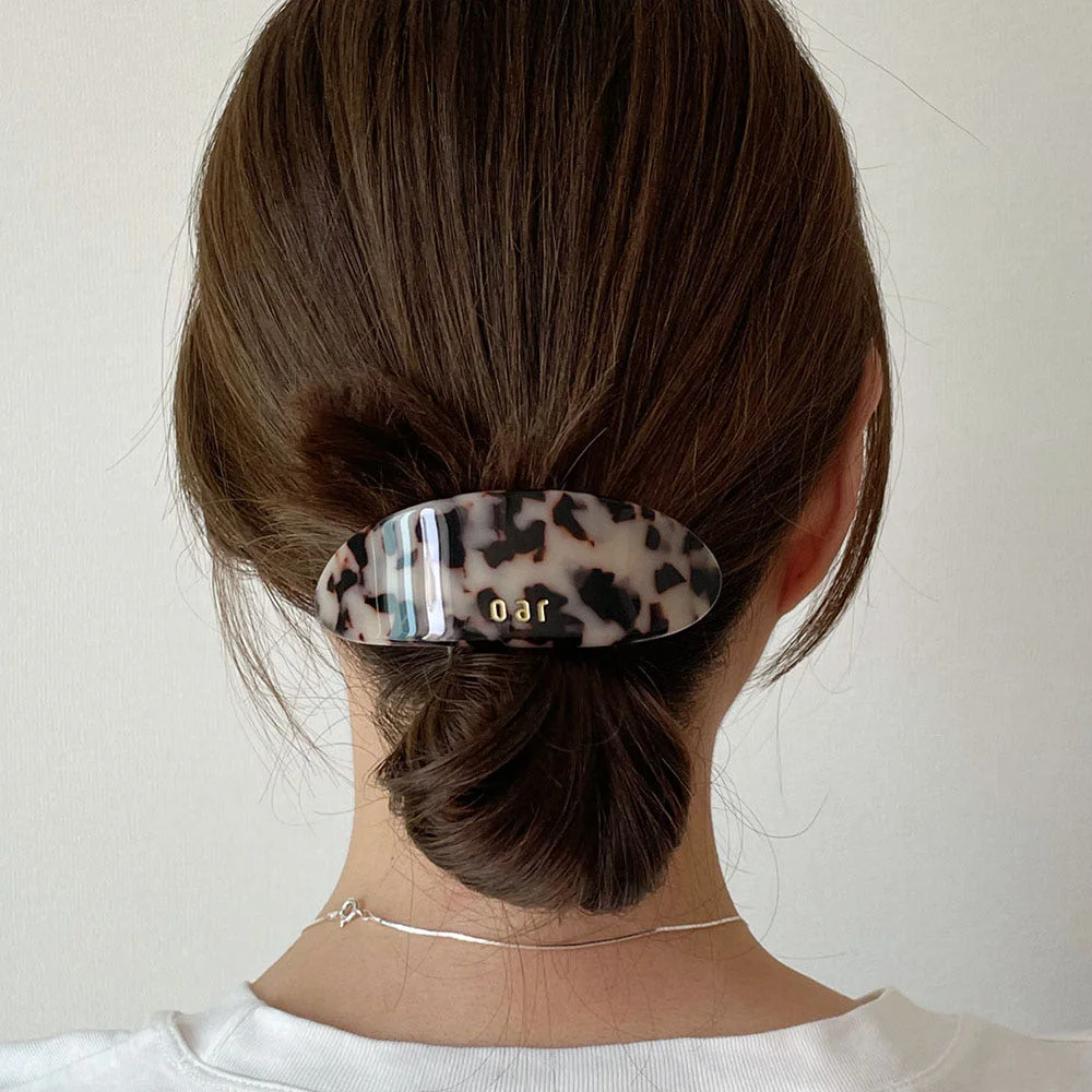 Classic Big Marble Barrette