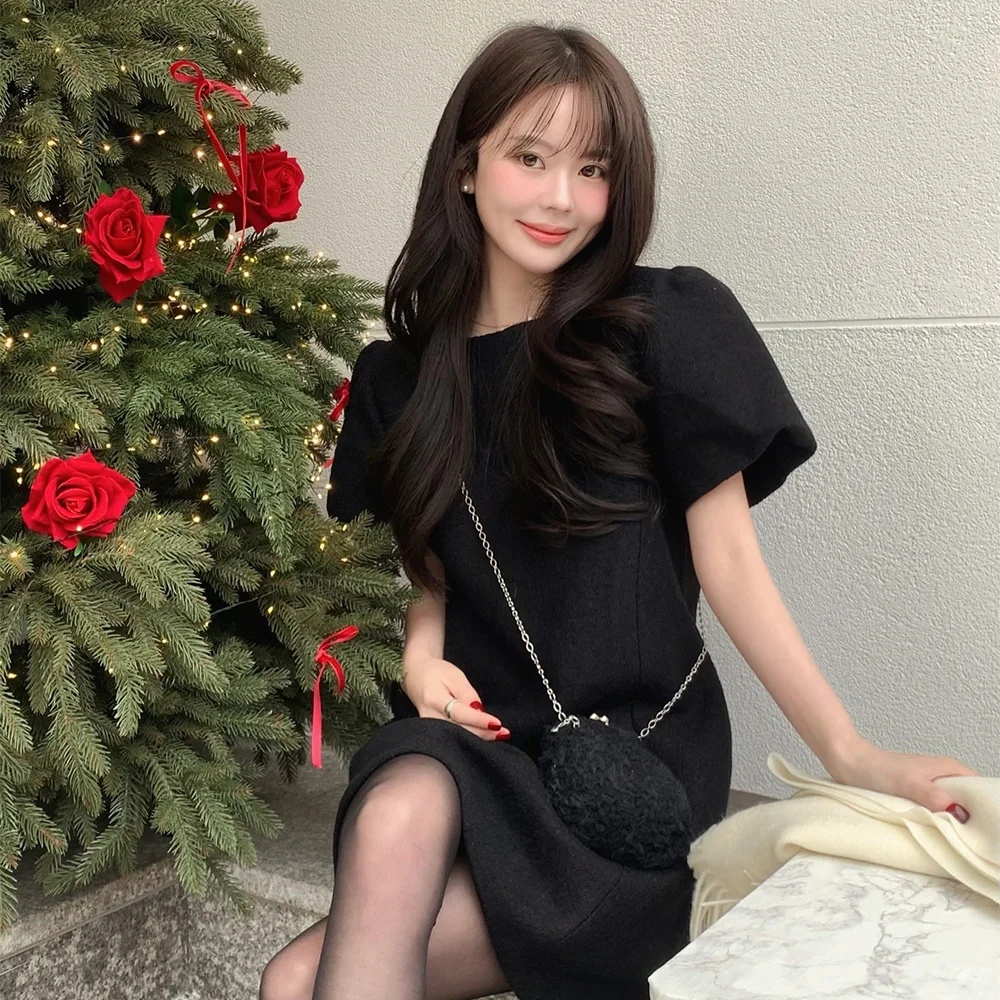 Selin puff one - piece (Black)