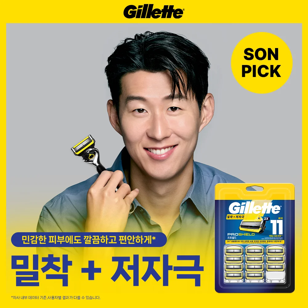 Gillette ProShield 黃色 剃鬚刀片 11入