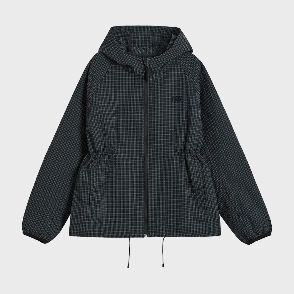(W) PACKABLE WINDBREAKER-BLACK