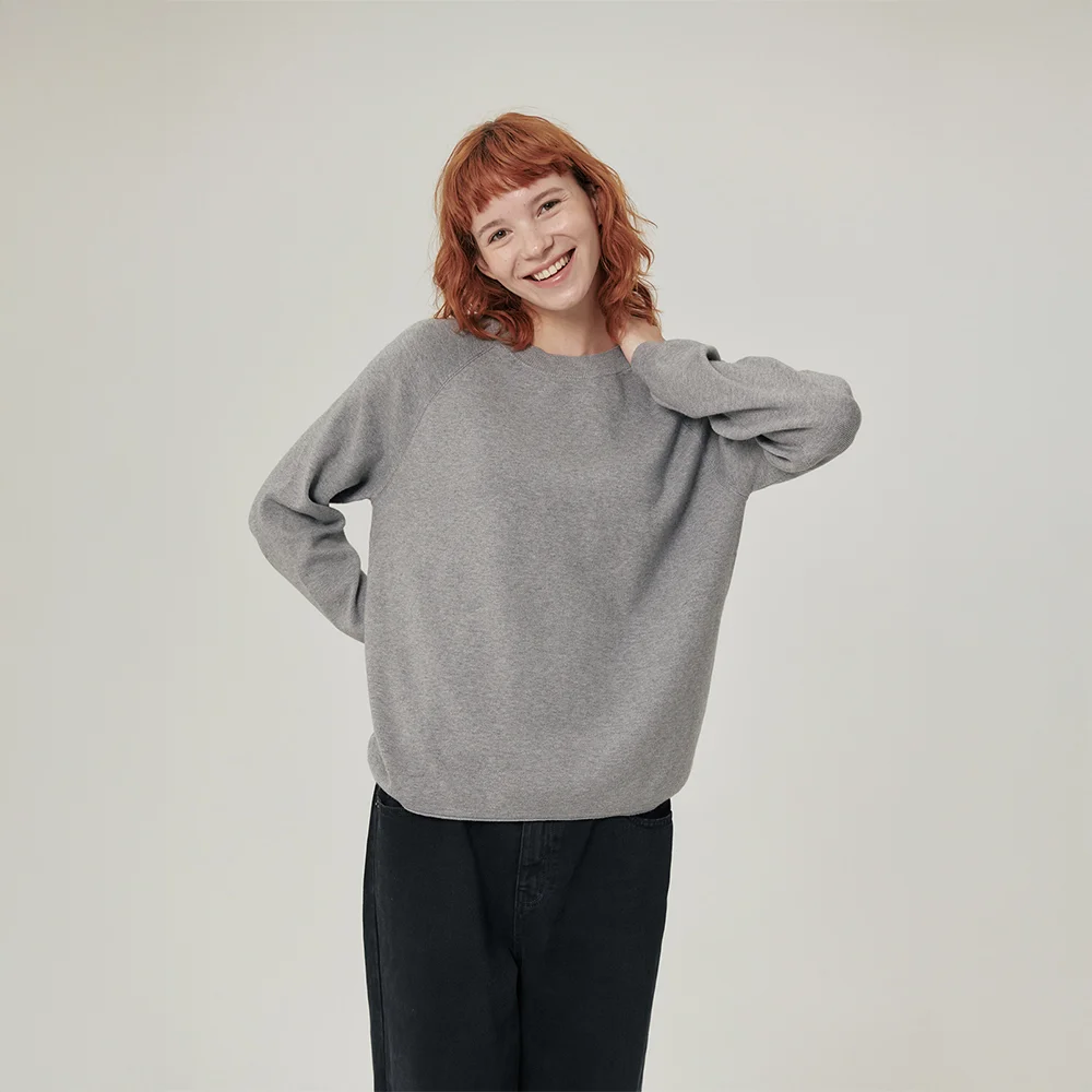 Marel Loose Fit Round Knit Grey