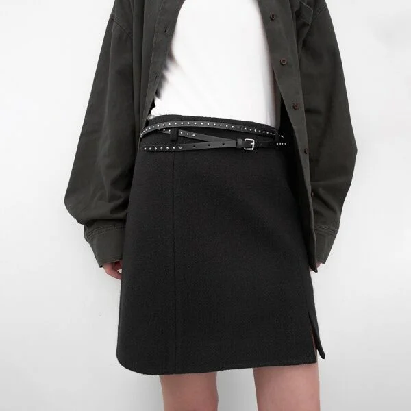 FAVE TWEED SET-UP MINI SKIRT(SK-5059)