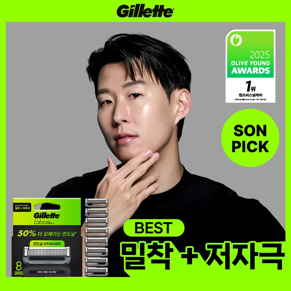 Gillette Labs 深層潔淨皂 剃鬚刀片 8件裝