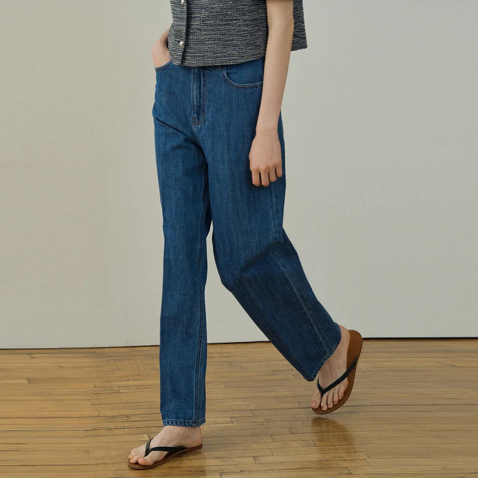 classic straight jeans (classic blue)