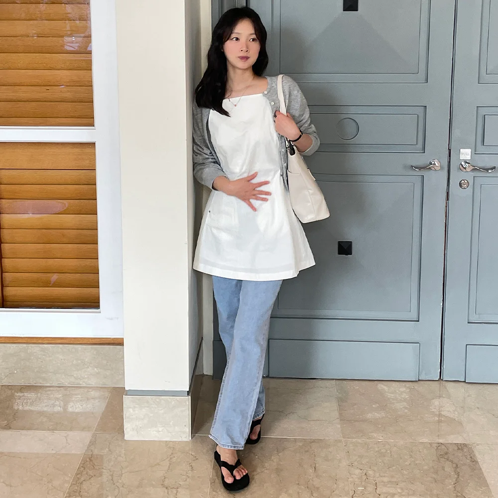 Cole Wide Denim Pants - Light Blue