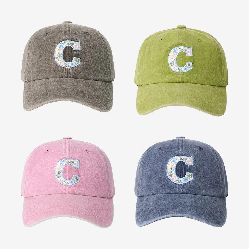 Flower C Washing Ball Cap (4 Colors)