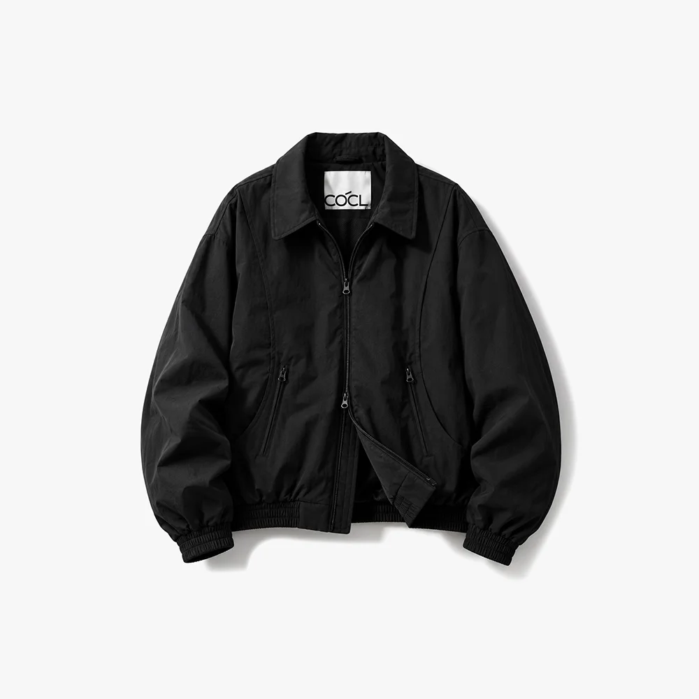 弧形 兩穿 航空 外套 黑色 COOSJP046BLACK