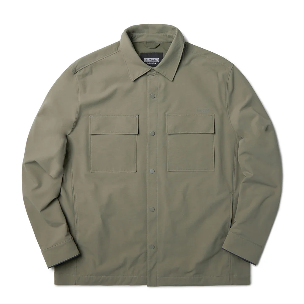 DOUBLE POCKET SHIRT JACKET - LIGHT KHAKI (P233MJK112)