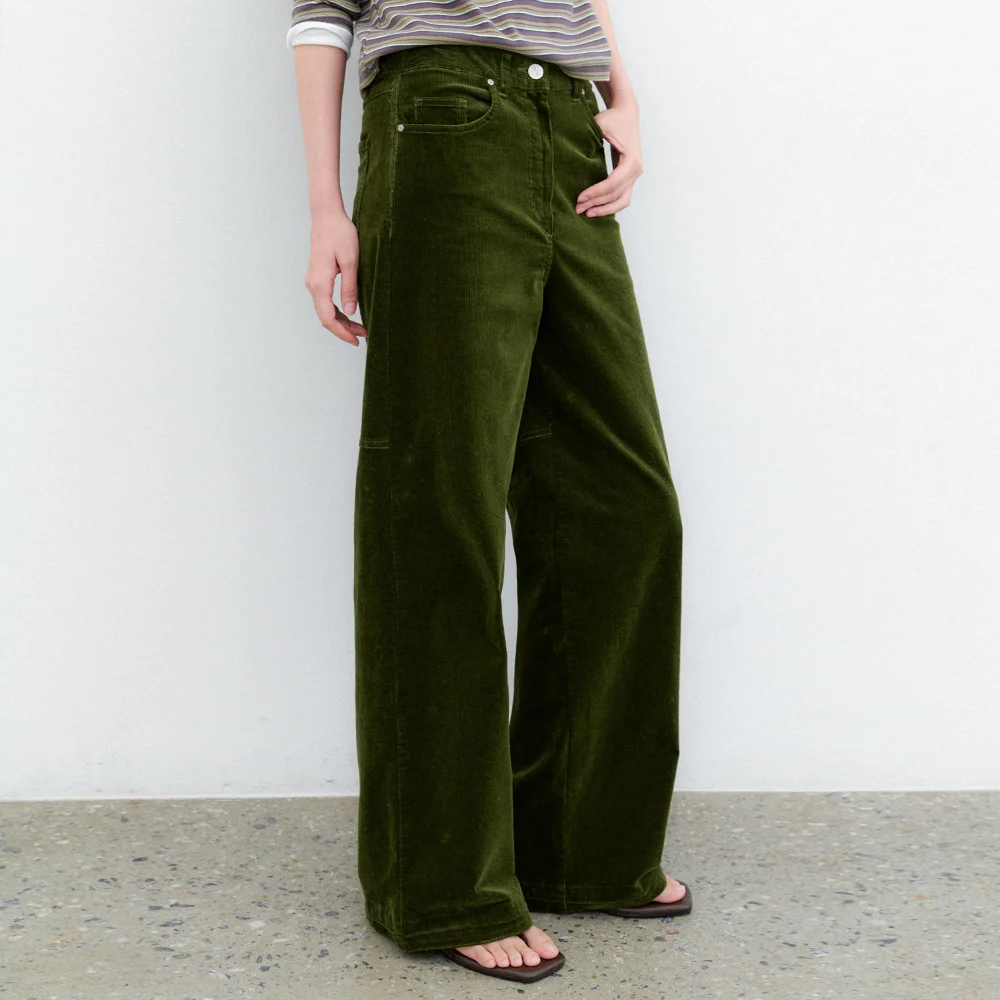 (PT-5801)CORDUROY WIDE PANTS