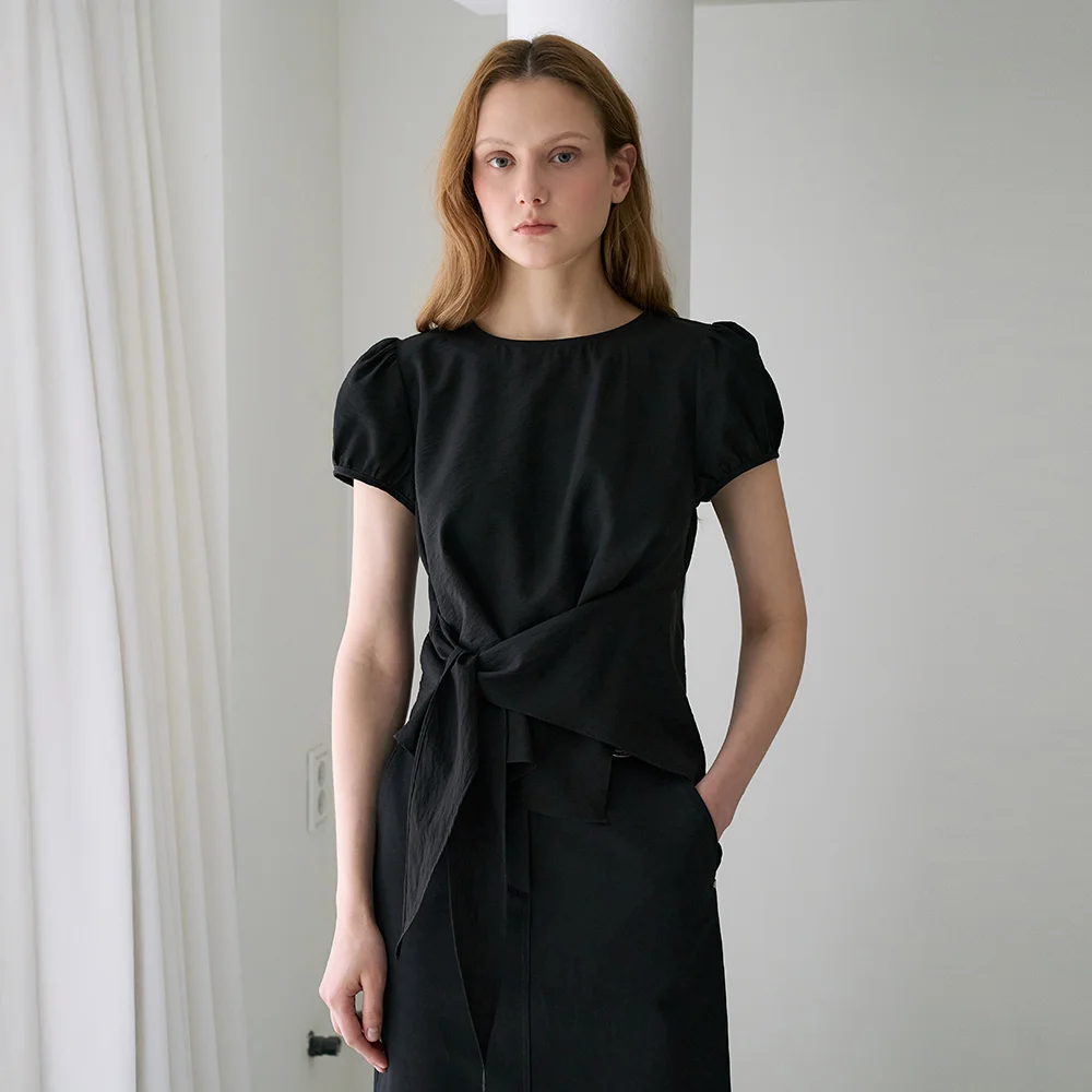 Wrap Drape Blouse