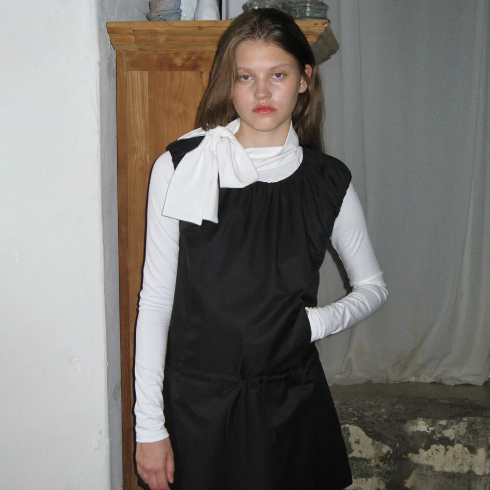 Volume Mini Dress (Black)