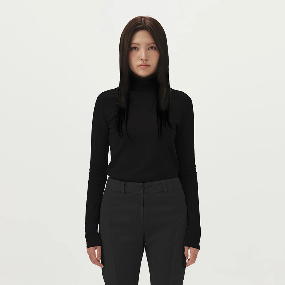 WOMENS TURTLE NECK (BLACK)