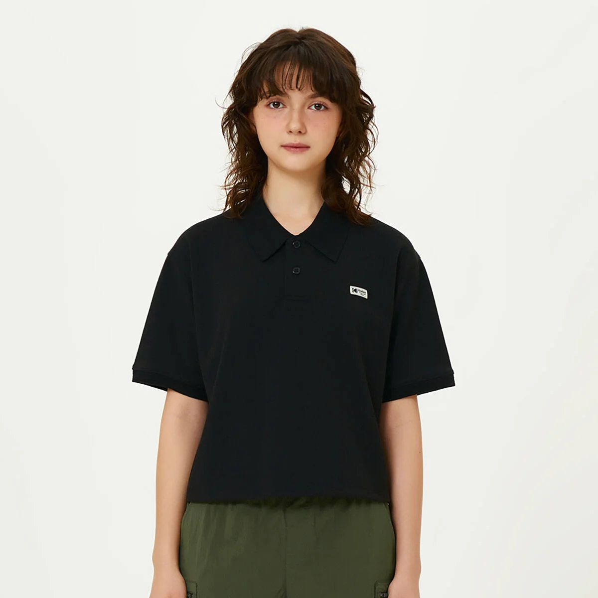 標誌款 Polo T恤 女裝 BLACK