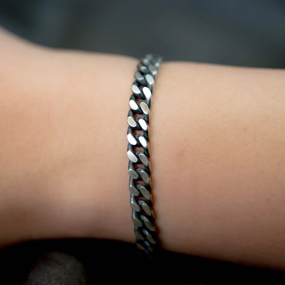 HR 188B_Silver Chain Bracelet (Silver 925)