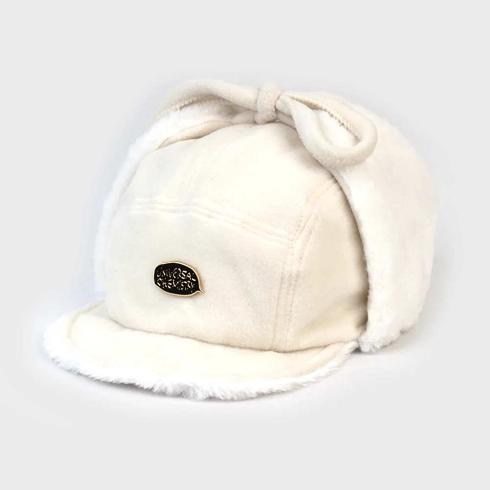 Soft Fur Ivory Earflap Cap 護耳帽