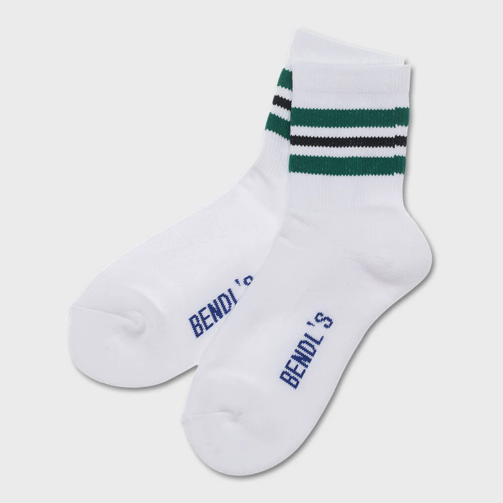 STRIPED SOCKS NO.2 - WHITE -
