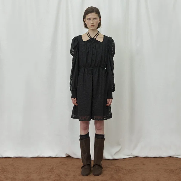 ADELA PUFF LATED DRESS(OP-6222)