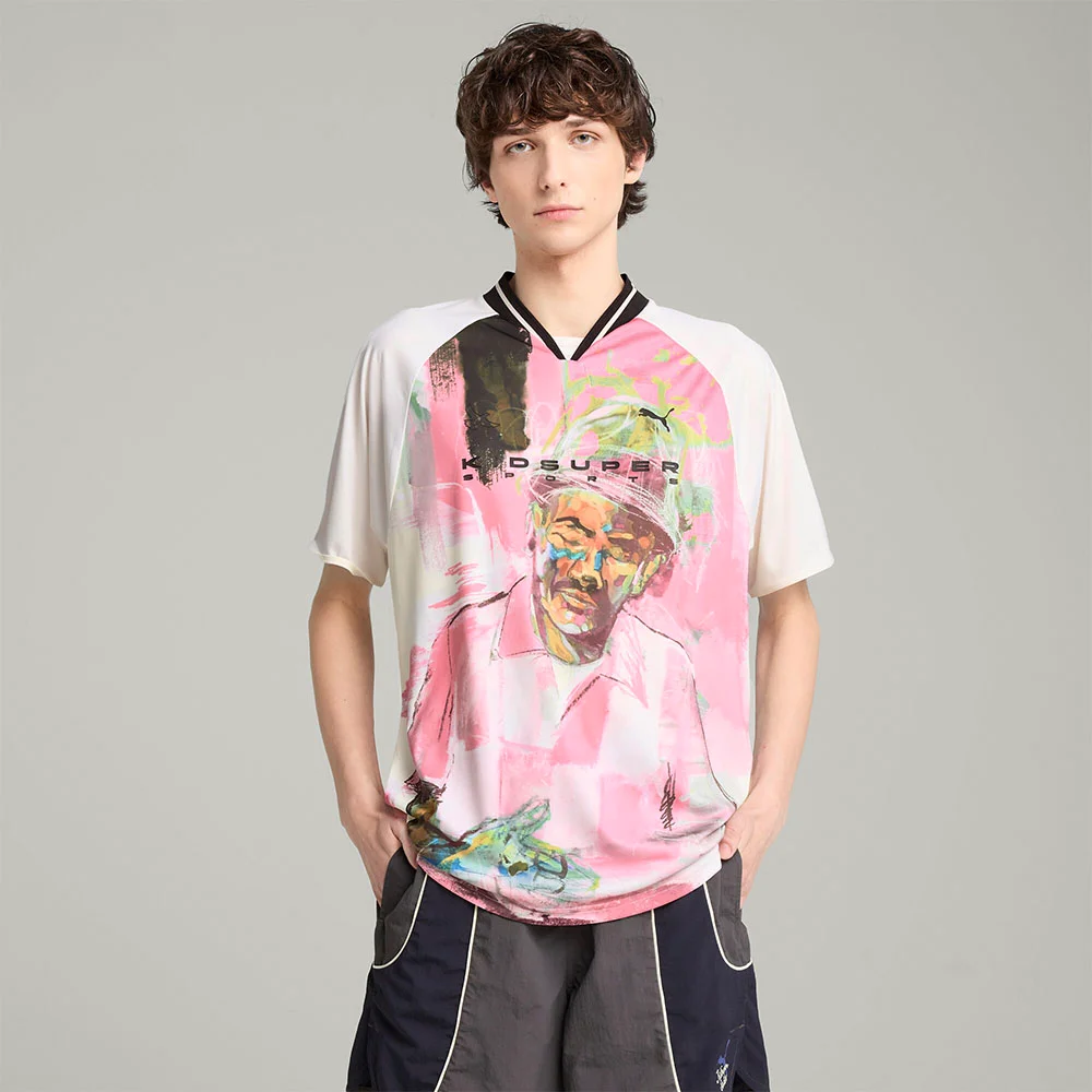 PUMA X KidSuper 圖案 T恤 - 暖感 白色 / 629512-76