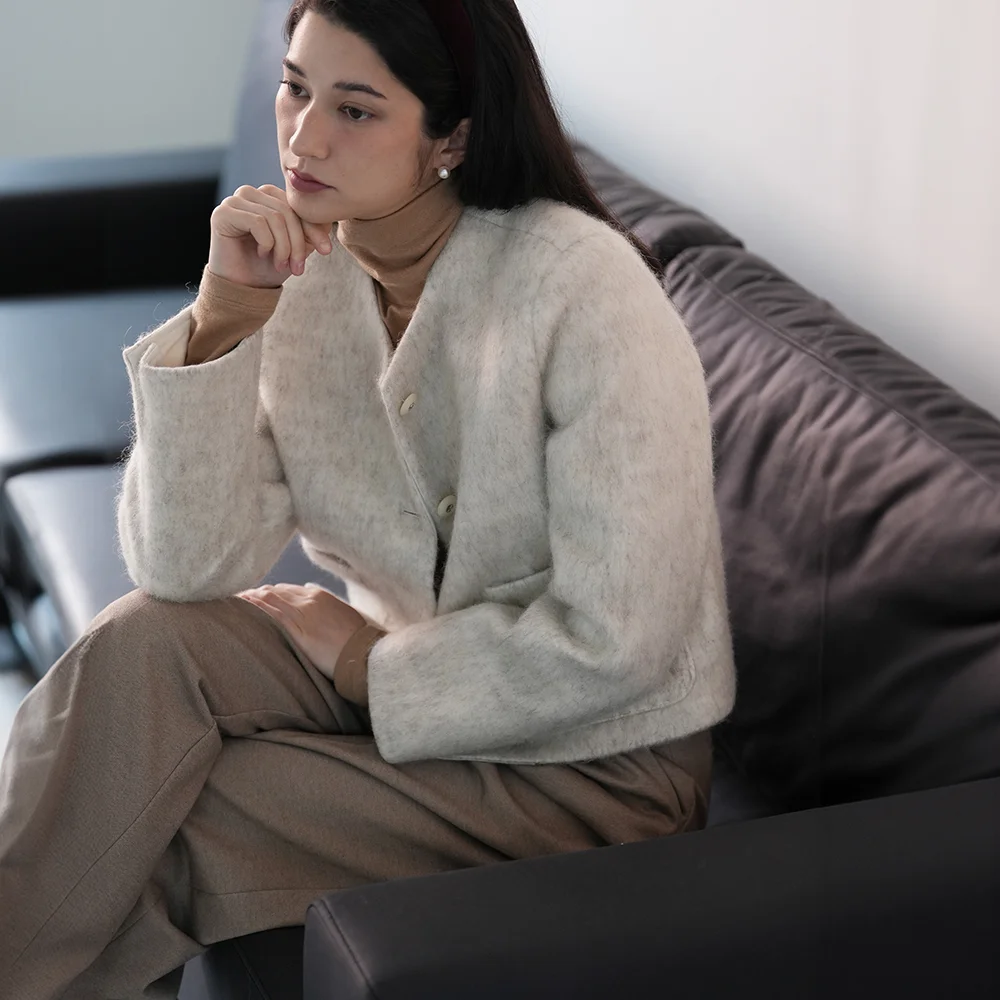 Palm Wool Jacket (Ivory)