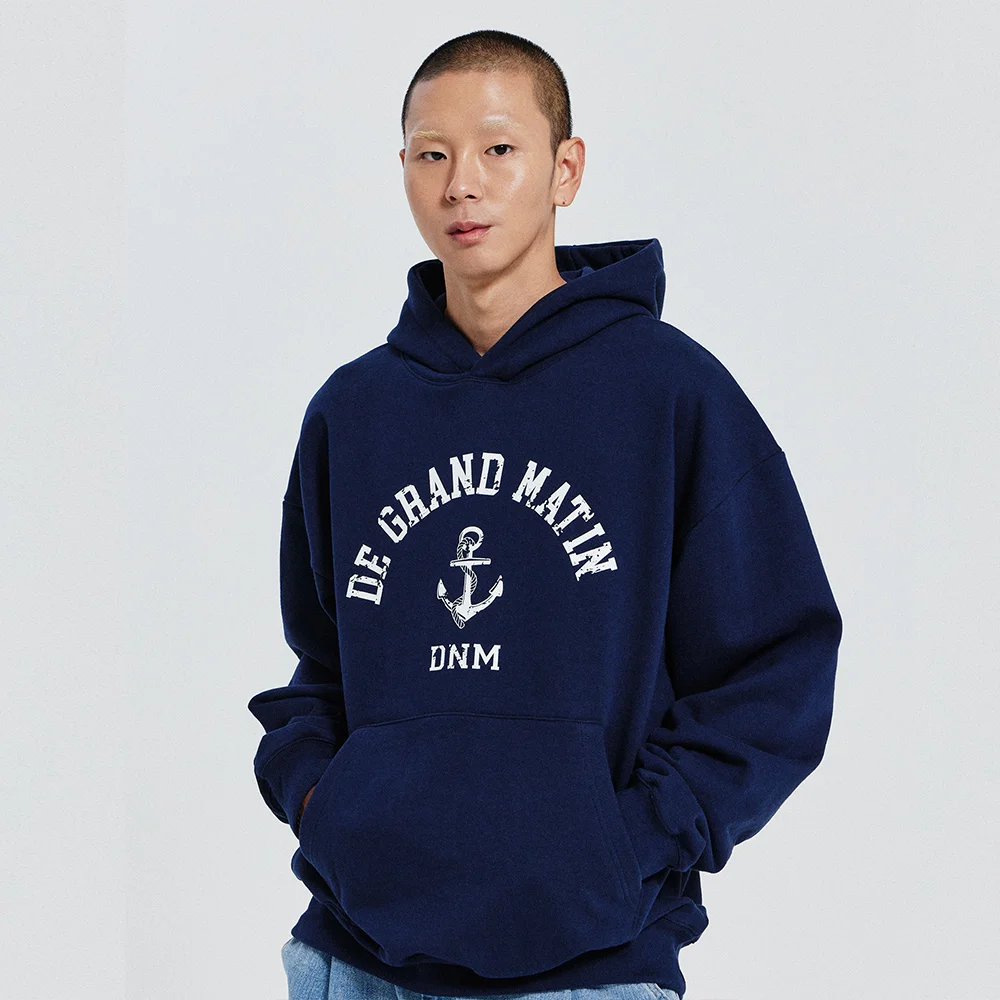 V.HEAVY HOOD SWEAT GRAND_NAVY