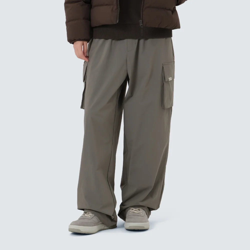 髮根 工裝 束繩 褲子 Dark Khaki (S25FURPT66)