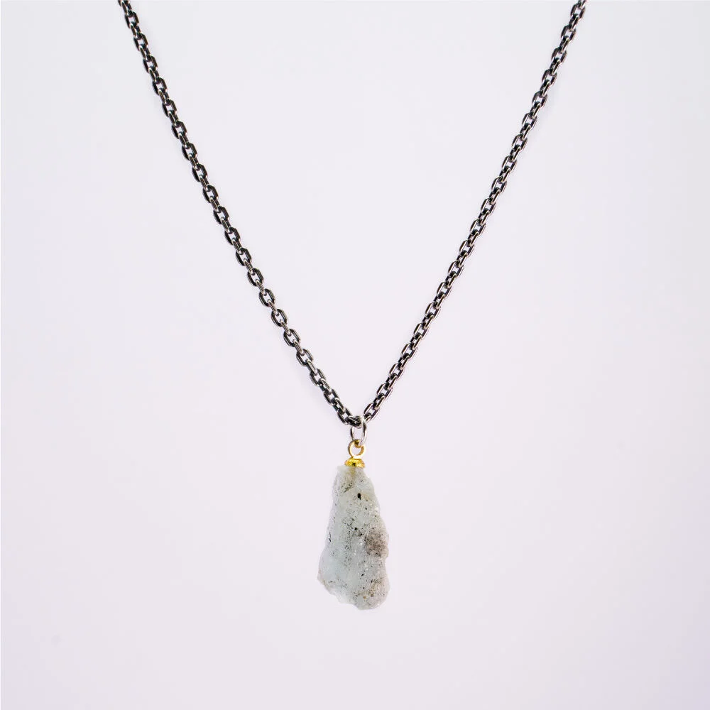 HR 326N_Aquamarine Necklace (Silver 925)