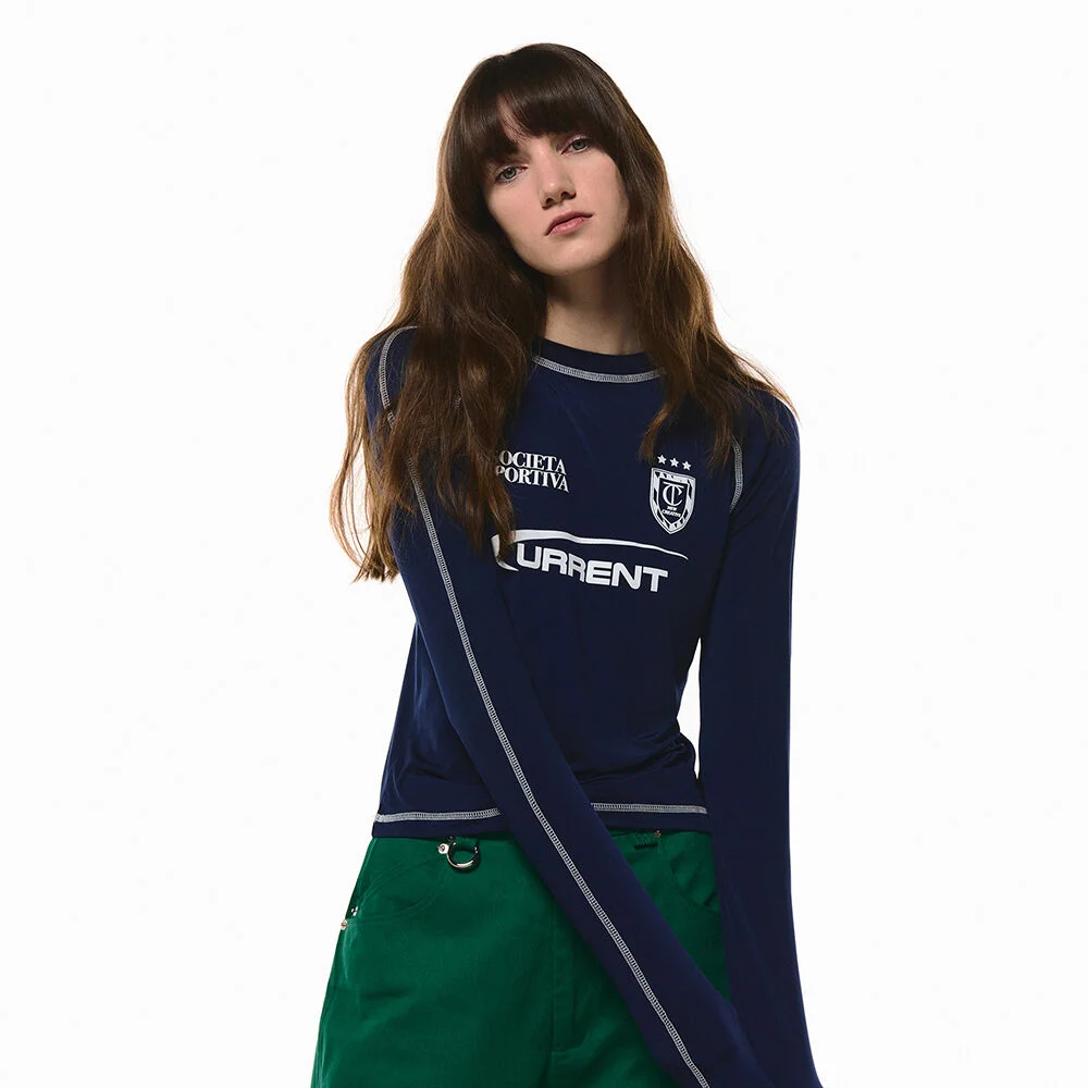 CURRENT SPORT FITTED TRACK JERSEY TOP
