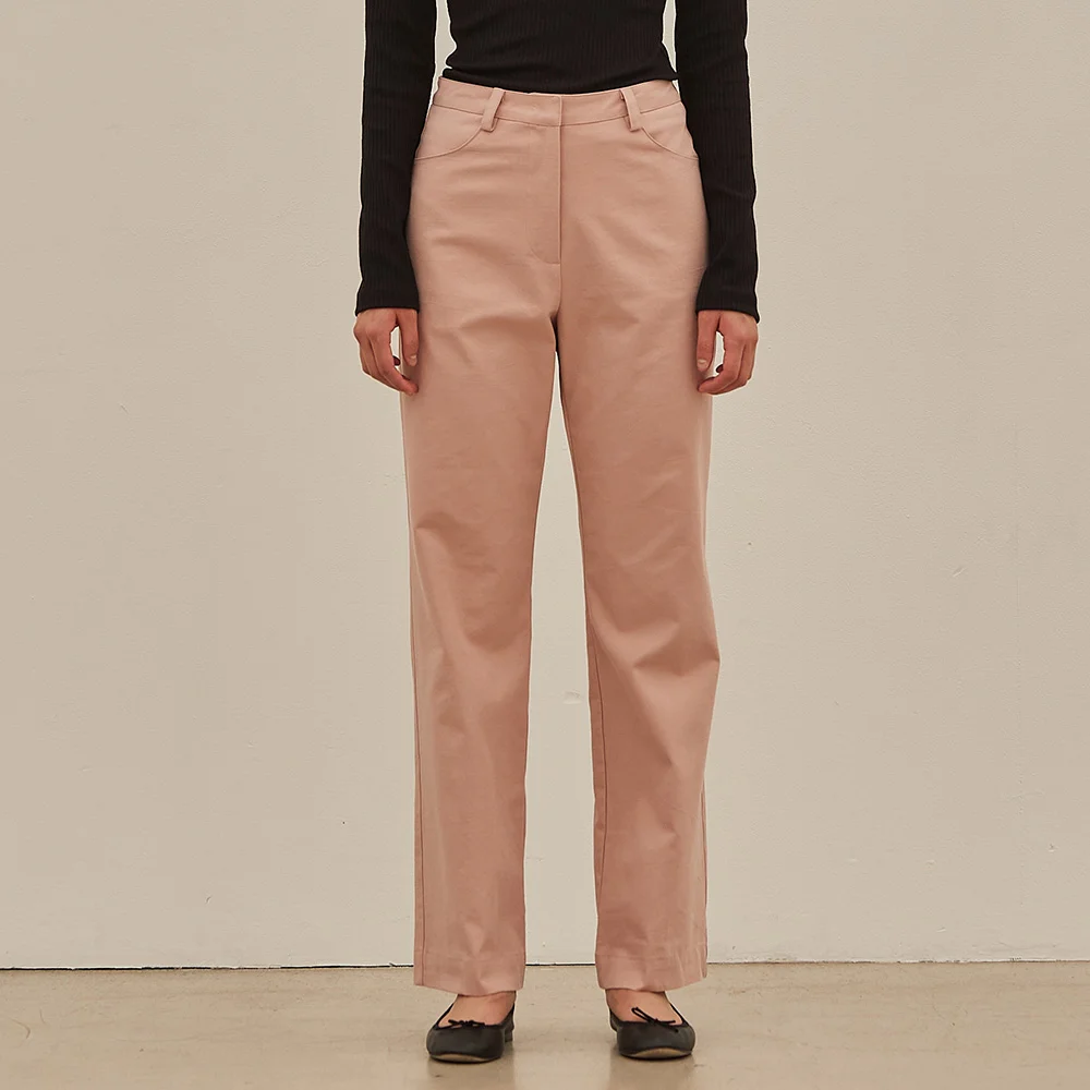 PLAIN COTTON PANTS (2colors)