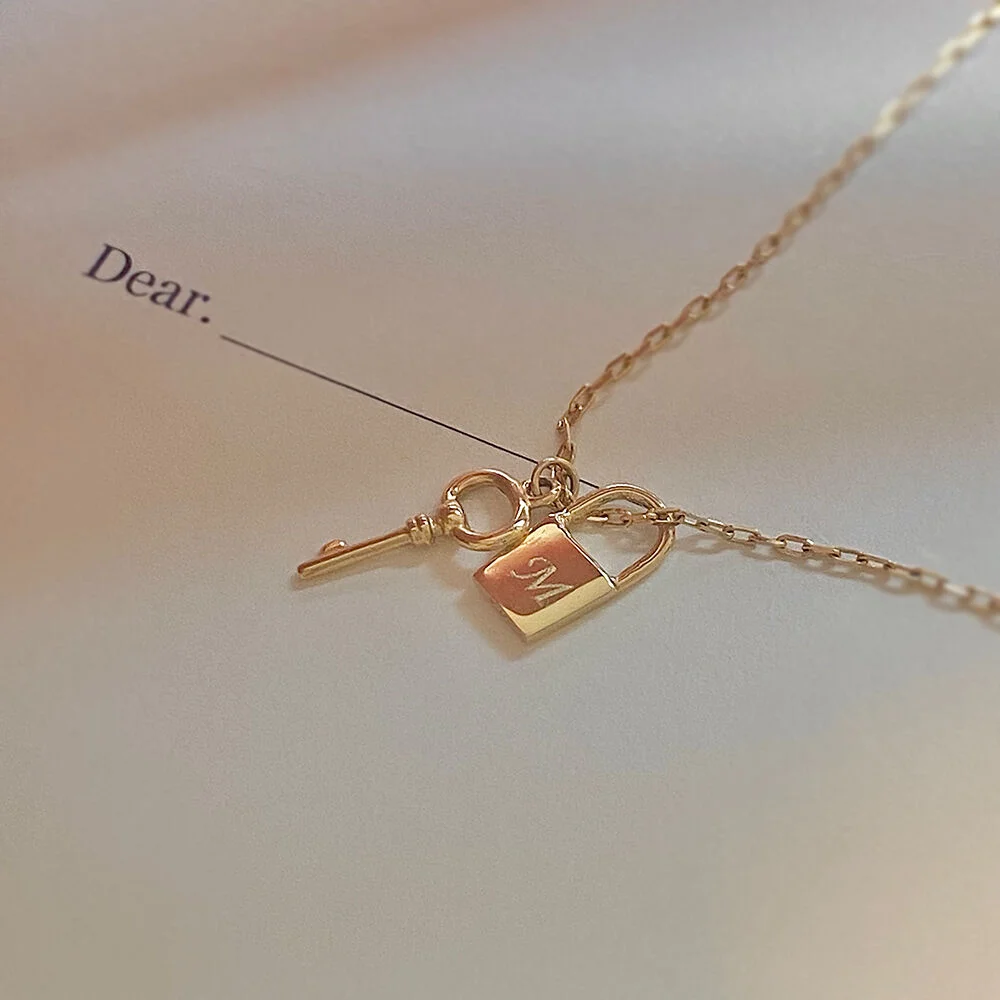 14k gold Love Rock Necklace