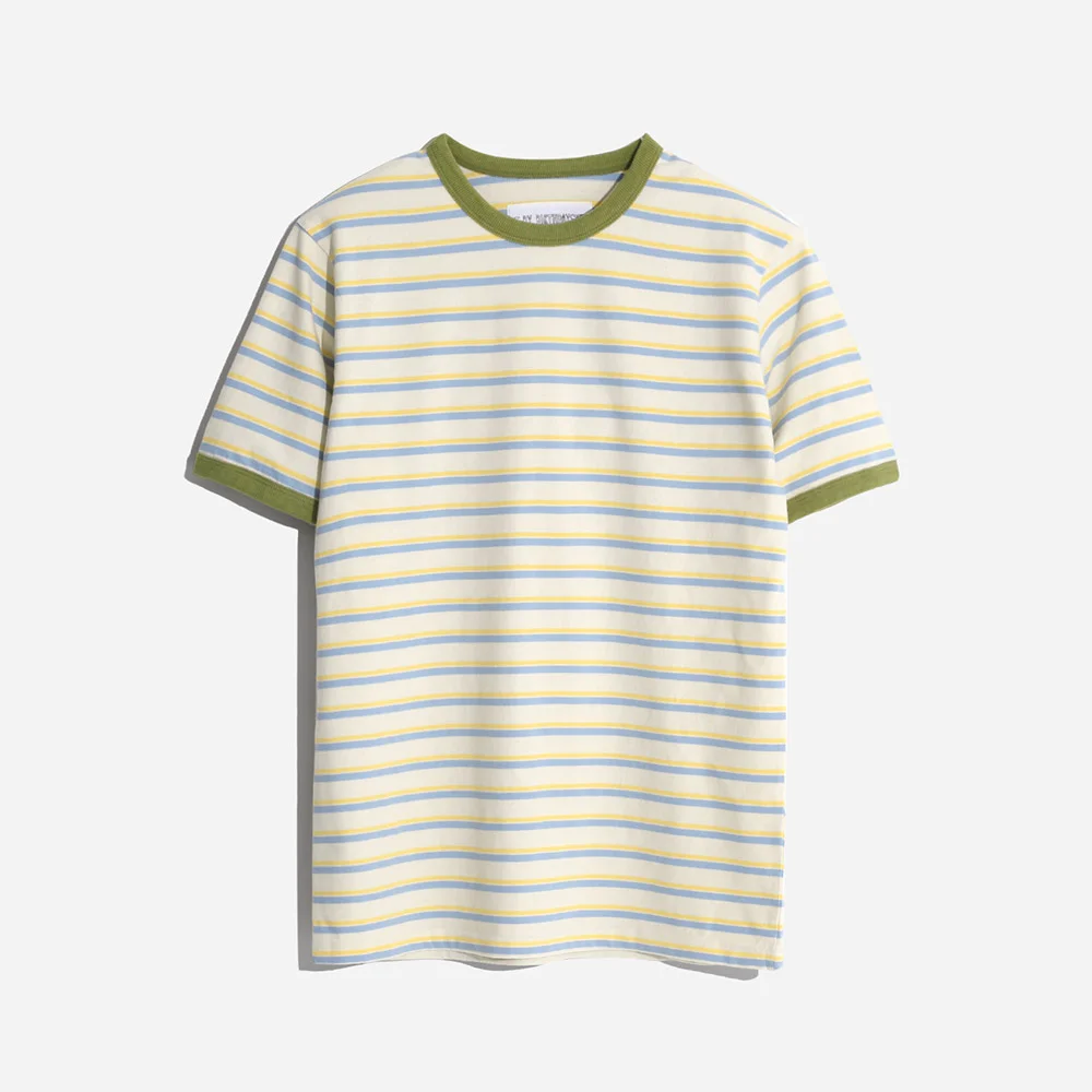 STRIPE RINGER T-SHIRT (SKY)