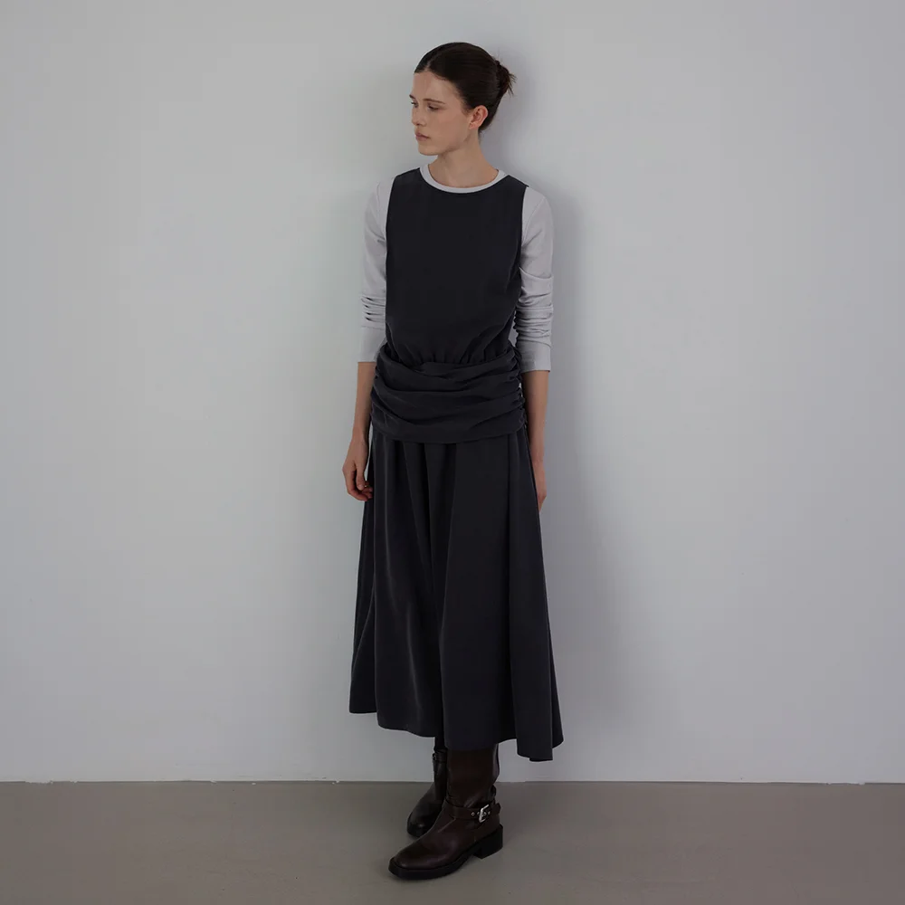 Colette Draped Fluid Dress