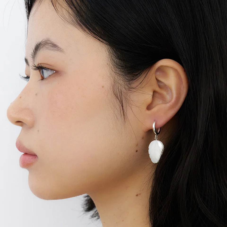 leaf shell earring