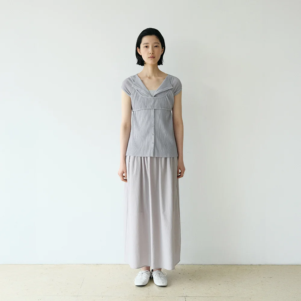 PLEATS BUSTIER SET UP