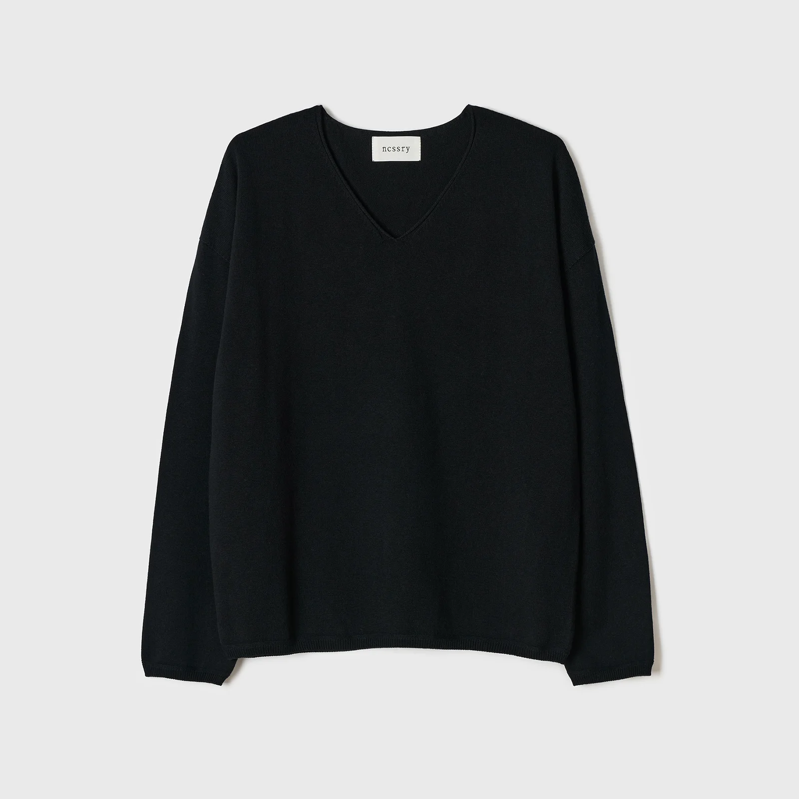 Cash V-Neck Knit (Black)