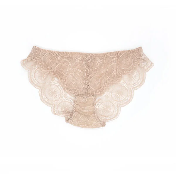 Lace Back Briefs Nude (蕾絲 袋 三角內褲 裸色)