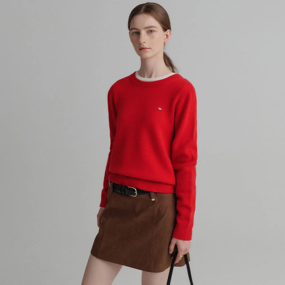 Emma 羊絨 圓領 領 針織衫 / EMMA CASHMERE ROUND NECK KNIT_5colors