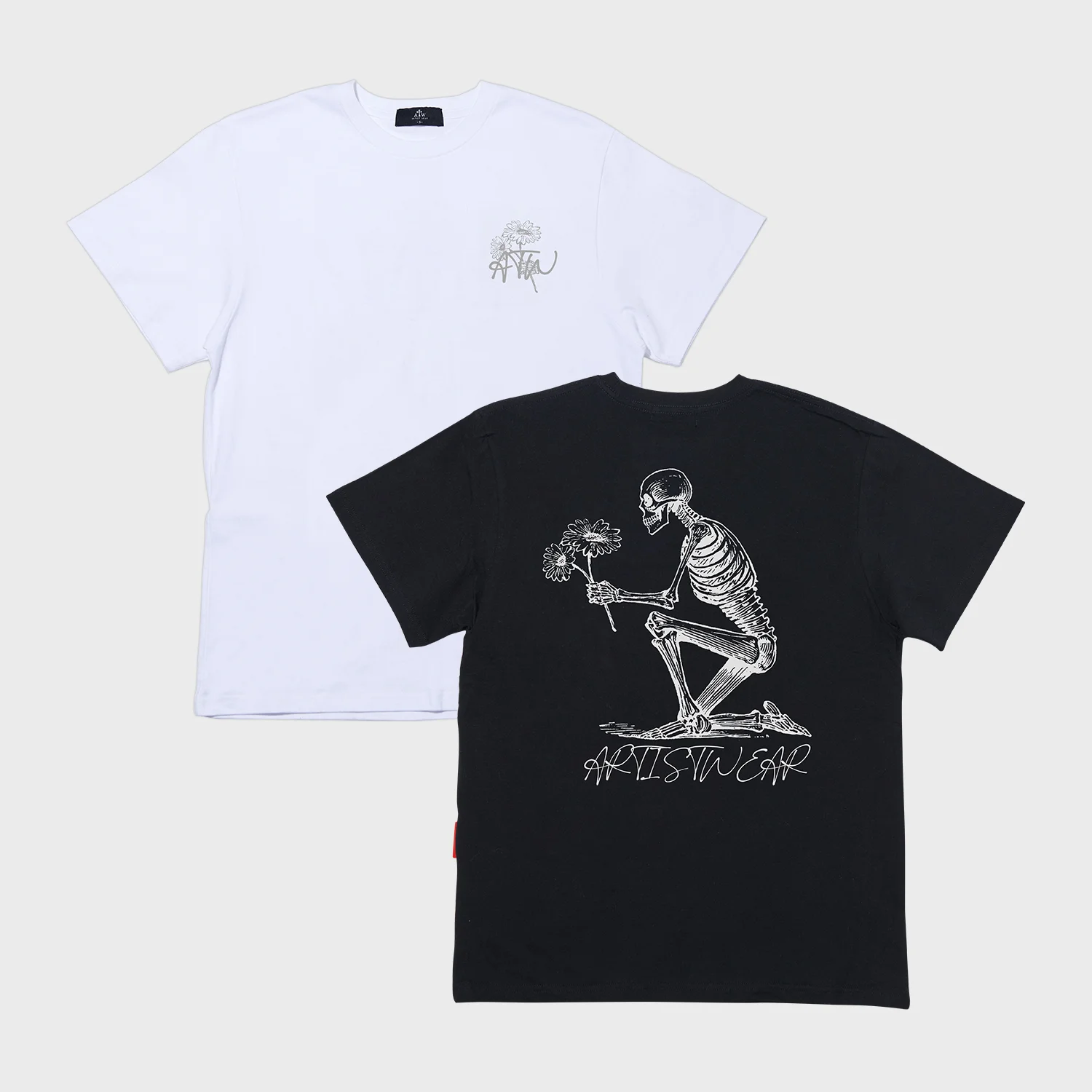 Skull Flower 短袖T恤 - 2COLOR
